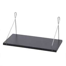 1 pieza Estante de pared sin necesidad de taladrar, estante de pared de una sola capa para la cocina, el dormitorio, la librería, de madera