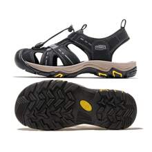 CAMEL CROWN 骆驼凉鞋女款2025夏季包头沙滩鞋户外涉水透气防滑运动凉鞋 - 黑色 - 查看 2