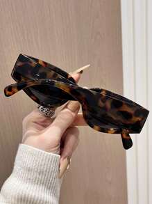 1pc Geometric Plastic Personalized Futuristic Classic Catwalk Ins Style Exquisite Women Fashion Eyeglasses For Driving Daily Life Street Snap Tropical Beach Vacay Outdoor Casual Activities Accessories