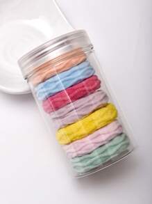 7 peças/Conjunto de Elásticos para Cabelo, Elásticos para Cabelo de Criança Elásticos, Pequenas Minibandas para Cabelo Suaves Porta-Rabos de Cabelo Acessórios para Cabelo, Multicoloridas