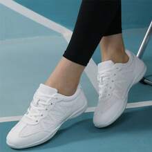 Women's Black Cheerleading Shoes, Girls Cheer Dance Shoes For Teenage Team Training, Competition, Cheering