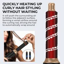 5-In-1 Electric Hair Brush, Portable Design Anti-Static Anti-Frizz, Create Smooth Hairstyle Anytime Anywhere - UK Plug(220-240V) - View 6