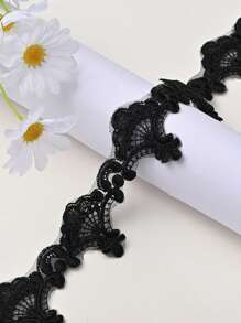 全新多色蕾丝刺绣花卉边饰网布，配手工串珠亮片装饰，DIY 服装/婚纱配饰材料，长度：91.4 厘米，宽度：5.5 厘米