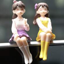 Cute Girls Friendship PVC Material Decorative Set, Suitable For Car Dashboard - Multicolor - View 3