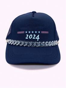 Tucker Hat Chain Baseball Hat Lant Decor Lant Stone Beads Acrilic Linked Hat Chain
