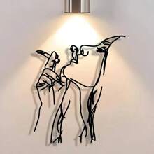 1PC Elegant Abstract Art Metal Wall Sign - Perfect For Home, Office, Cafes & More | Ideal Housewarming Gift & Antique Collector's Item, Perfect For Room Decor