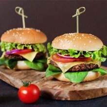 200 piezas/100 piezas/80 piezas/50 piezas/20 piezas Pinchos de bambú con forma de flor. Fijadores de hamburguesas, pinchos de fruta, decoración de alimentos, pinchos para fiestas, hermosos palitos de bambú con diseño floral. Para bodas, fiestas, vuelta al cole, reuniones, regalos, saludable, evita tocar los alimentos