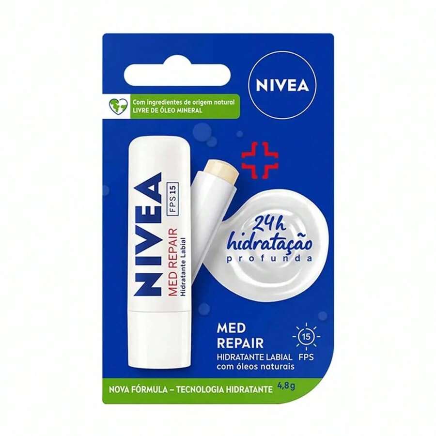NIVEA NIVE.A LIP MOISTURIZER 4.8 G - PELEMBAB BIBIR MED REPAIR SPF 15 - View 1