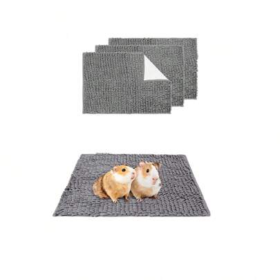 1pc Guinea Pig Cage Liner Washable, Fleece Bedding Cage Liners, Absorbent Rabbit Mats ,Fleece Guinea Pig Bedding Pee Pads,Reusable Guinea Pig Chenille Bed Training Pad ,Small Animal Sleeping Bedding Mat For Bunny Liners For Chinchilla Cage Rabbit Hamster Cat For Christmas And Halloween New Year Gift Decor Gift