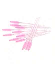 200 Stücke/100 Stücke/50 Stücke Wegwerf Wimpernbürstchen Mascara Wands Augenbrauen Augenwimpernverlängerungsspulies in Rot