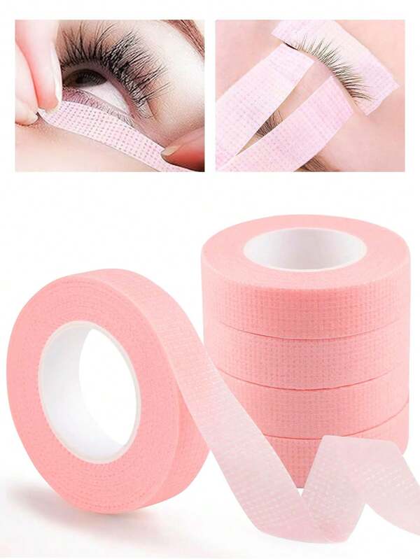 3 Rolls /2 Rolls /1 Roll Of Eye Shadow Tape, Eye Shadow Eyeliner Auxiliary Tools, Eye Makeup Auxiliary Tools, Eye Makeup Completion Stickers, Eye Makeup Protection Tape Stickers, Professional Eyelash Tape, Adhesive Fabric Eyelash Tape, Breathable Microporous Fabric Tape For Eyelash Extension, Eyelash Lifting Tape, Breathable Hypoallergenic Eyelash Isolation Eye Patch.