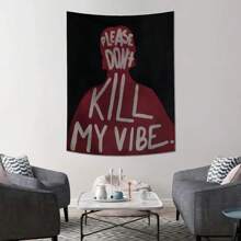 1pc Modern Art Printed Wandtapijt, 1 Stuk Esthetische Wanddecoratie, Ins Stijl, Polyester Wandtapijt, Woondecoratie Voor Woonkamer, Slaapkamer, Kantoor, Slaapzaal, Feest, Rechthoekige Keuken Wandkleed Met Draperend Effect, Wordt Geleverd Met 3 Muurspijkers En 2 Clips