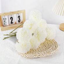 1/5/12/16pcs Romantic Artificial Flowers Silk Ball Chrysanthemum Fake Plants, Flower Bouquet, Fall Decorations For Home, For Autumn Decor, Wedding Room Home Hotel Party Event New Years Gifts Rose Handheld Flower Arrangement For Halloween Decor Home Decor/Bedroom/Living Room/Table Decoration/Bride's Bouquet/Outdoor Garden