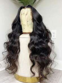 bling hair Perruques Body Wave 13x4, 13x6, 4x4, cheveux humains, pré-épilées, densité 180 %, sans colle, 6x4, 9x6, 5x5, avec fermeture en dentelle, naissance de cheveux naturelle, cheveux brésiliens pour femmes avec cheveux de bébé - SNatural - Voir 2