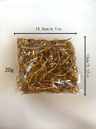 Relleno de papel crepé dorado con textura arrugada de doble cara, cinta de papel en forma de onda para cajas de regalo, detalles de boda, suministros de embalaje, Navidad y Día de San Valentín