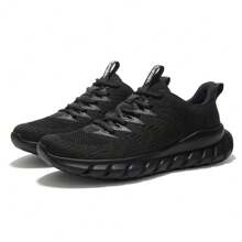 CAMEL CROWN Camel Men's Black Sports Travel Hiking Shoes, Lightweight Casual Shoes, Soft Sole Comfortable Running Shoes - Black - View 1