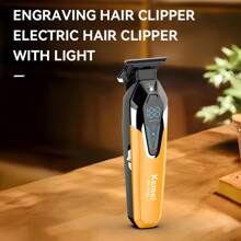Kemei Km-1572 Barber Clippers Hair Cutting Machine Professional Electric Hair Trimmer Cordless Hair Clippers For Men - Buy Professional Electric Hair Trimmer Professional Hair Trimmer Clippers - Orange - View 3