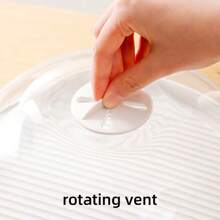 1pc Microwave Food Cover, Splatter Screen, Reusable Meal Prep Lid, Kitchen Accessory