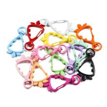 8pcs Multi-Color Enameled Carrot Shaped Connectors, Keychain, Bag, Doll, Jewelry DIY Accessories