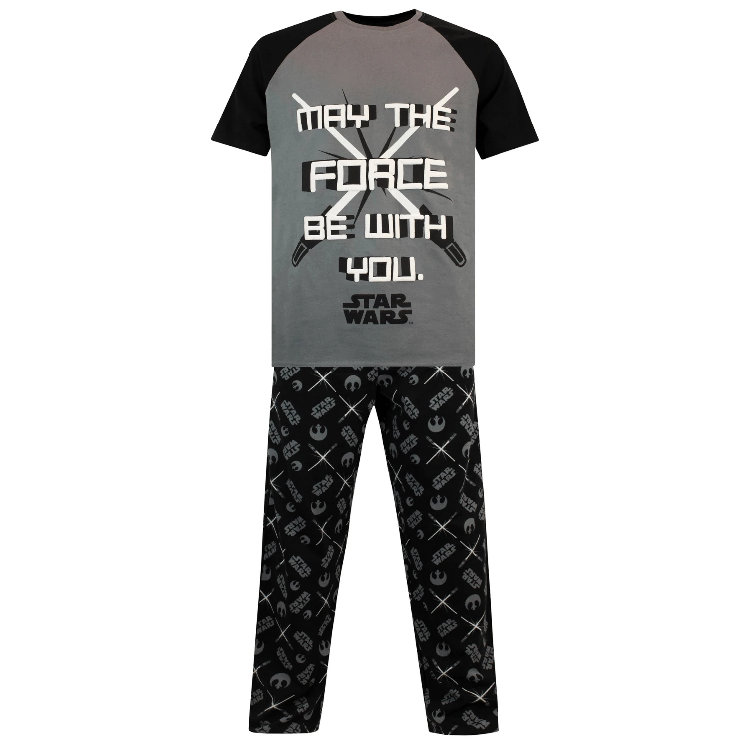 Disney Star Wars Pyjamas | Star Wars Lightsaber Mens' Pyjama Set | Mens' Loungewear