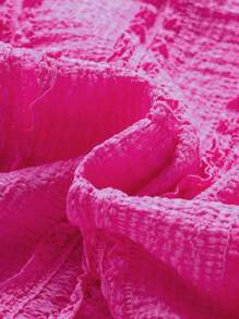 2pcs Girls' Basic Cap Sleeve Knitted Fabric Dress Set - Multicolor - View 7