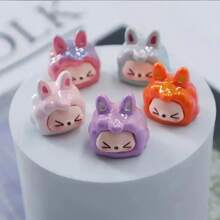 10/20pcs Resin Cute Character Charms, DIY Jewelry Making Beads For Artwork And Sewing, Assorted Colors - 20PC - Xem 3