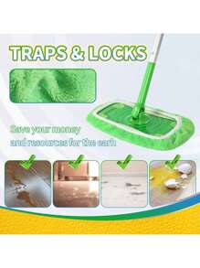 1/3/5 PCS Reusable Mop Pads Refills Fit For - Washable Microfiber Wet And Dry Mop Pad Compatible With Sweeper Mops, Perfect For Surface And Hardwood Floor Cleaning(Mop Is NOT Included)