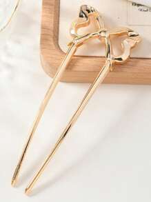 1pc/3pcs/4pcs Ballet Bow U-Shaped Hairpin, Simple And Fashionable Hair Accessories, Daily Casual Hair Accessories