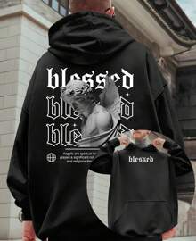 Unisex Blesse Angel Streetwear Respect  Sweatshirt - 黑色 - 查看 3