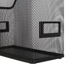 Mesh Magazine File Black - Brightroom™: Steel File Organizer & Holder, 12" H, No Assembly Required - 1 - 查看 4