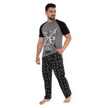 Disney Star Wars Pyjamas | Star Wars Lightsaber Mens' Pyjama Set | Mens' Loungewear