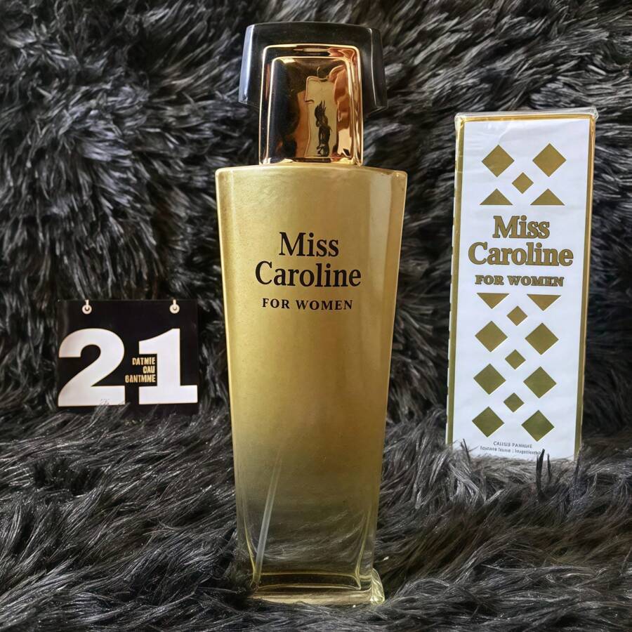 PERFUME MUJER-MISS CAROLINE-EAU DE PARFUM-100ML - Perfume clásico para mujer - Fragancia floral suave y duradera, ideal para uso diario