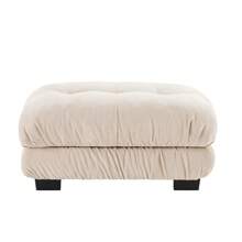 Chenille Upholstered Couches Ottoman For Oversized Modular Sectional Sofa, White,Light Coffee,Pink,Grey23.6"D X 36"W X 19.6"H - 淡咖啡 - 查看 1