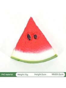 6 PIEZAS de Rebanadas de Sandía Falsas, Frutas Artificiales de Simulación Realista para Decoración en Fiestas, Hogar, Cocina, Bodas, Fotografía y Eventos
