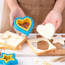 áquina de corte y sellado de sándwiches, cortadora de plástico para galletas, herramientas de cocina para el hogar, moldes para hornear, corte creativo - dinosaurio - Ver 3