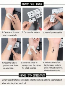 1 件夜光和白墨水夜光原创身体艺术临时纹身贴纸，闪亮星眼设计，闪亮面部和身体防水假纹身，持续 2-5 天，遮盖疤痕，适用于手臂、手腕、肩膀、腿、腰部、颈部、手、胸部、大腿、手指、派对和生日惊喜礼物 - 彩色 - 查看 8