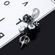 rongji jewelry Vintage unregelmäßig geformte Würfel Hängedekoration, Retro Design Handy Anhänger, Tasche Hängezubehör
