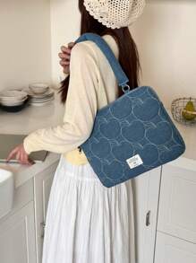 INS 时尚笔记本电脑内胆包，适用于 MacBook 13/14 英寸、15/15.6 英寸、单肩笔记本电脑手提包