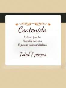 Kit de regalo de 7 piezas incluye pluma fuente botella de tinta y puntas intercambiables set de escritura premium para oficina papelería artística y regalos accesorios creativos profesionales - Verde Oscuro - Ver 6