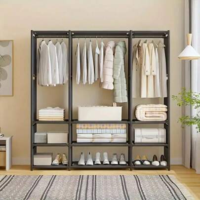 Percha de 3 niveles, 2 niveles, 1 nivel, percha de abrigos sencilla para dormitorio, dormitorio, percha colgante multifuncional para ropa, secadora de ropa independiente