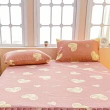 2 Pieces Printing Pillowcase Sweet Pillowcase Machine Washable Pillowcase
