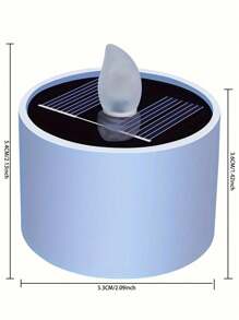 1/6pcs太阳能灯花园户外防水儿童房照明家用小夜灯庭院装饰感应吊灯阳台布置蜡烛灯 - 彩色 - 查看 5