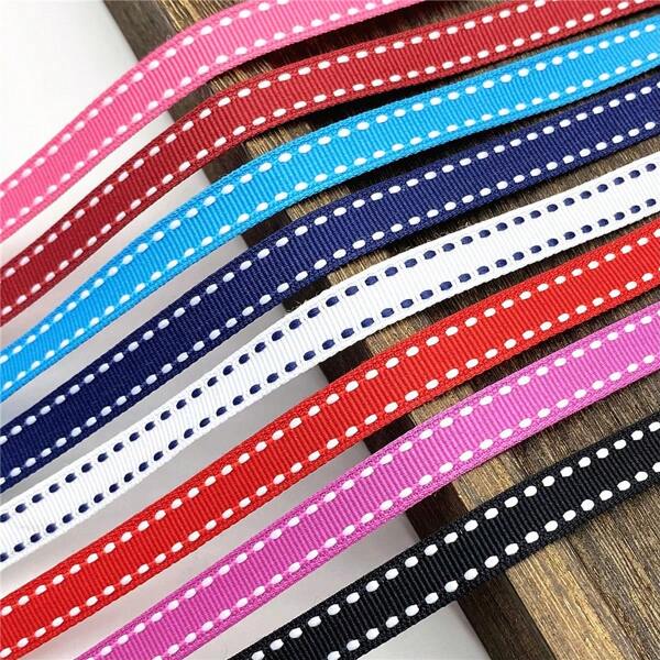 70Inch Length 10mm Wide Grosgrain Ribbon, Polka Dot Pattern, Perfect For DIY Craft Projects, Gift Wrapping, And Bow Making ﻿