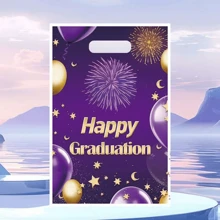 Two Mixed Party Gift Bags, Graduation Season Return Gift Plastic Bags - Multicolor - View 6