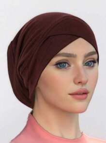 Women Hijab Cap Under Scarf Cap Ready Solid Color Undercap With Ear Hole Hijab Capswomen Scarf Accessories Bandanas Cap Under Caps For Hijabs Daily Under Cap - A - View 5