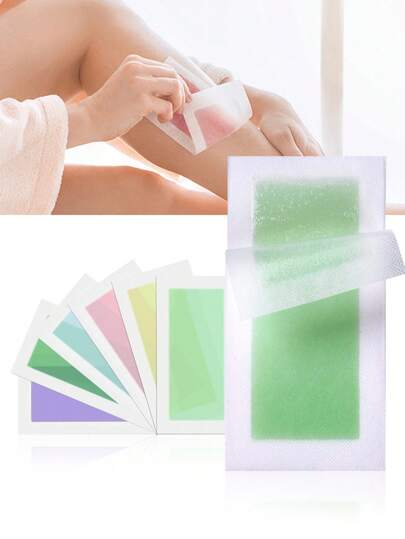 72pcs Depilatory Wax Strips, One-Time Use Wax Strips For Men, Facial Hair, Arms, Legs, Armpits, Eyebrows, Bikini Line, Brazilian Waxing, Easy Smooth Skin, Available In 36/18/12/6/3/2/1 Pcs ,Hair Products And Accessories For Barber Salon Beauty Travel Essentials