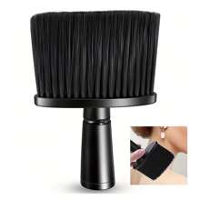 1 pièce Brosse de barbier pour la nuque, brosse de coupe de cheveux douce pour nettoyer et épousseter les cheveux autour de la nuque et des oreilles (Halloween, costume de fête, déguisement, retour à l'école, accessoires de voyage, accessoires de cheveux pour femmes)