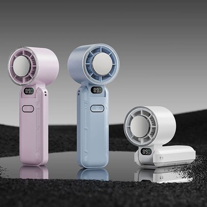 AOYI Portable Handheld Fan, Small Foldable Desktop Fans, Speed(1-5) Adjustable 3600mAh Battery Rechargeable Personal Cooling Fan, Strong Wind, Small Summer Heat Relief Fan, Gifts For Women Men Travel/Camping/Outdoor/Office/Beach/School