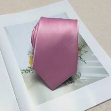 1 pieza Corbata de unicolor y simple, duradera, versátil, de moda, adecuada para la decoración de la vida diaria
