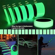 Nastro fluorescente che brilla al buio, luminoso e durevole, nastro luminoso per Ognissanti, decorazioni notturne, sport all'aperto e segnalazioni, forniture scolastiche, rientro a scuola